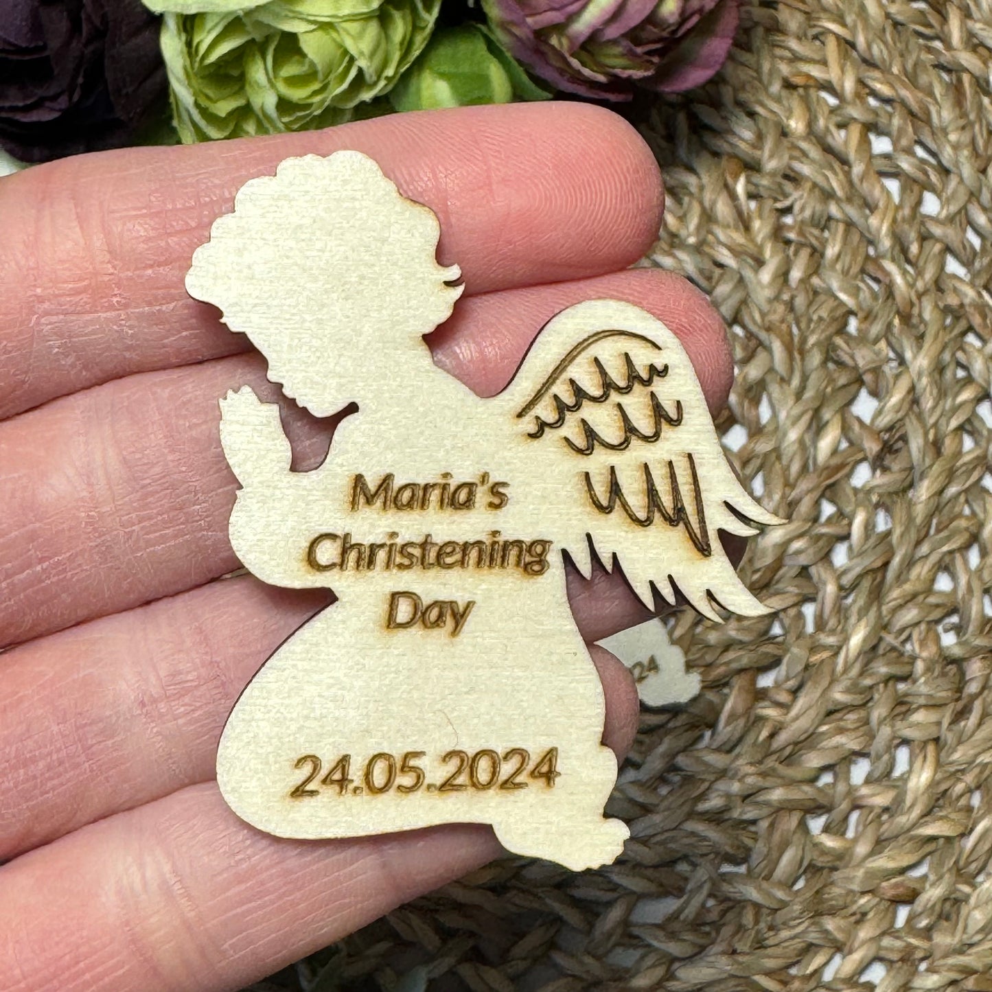 Personalised Christening Day Magnets, Baptism, Holy Communion