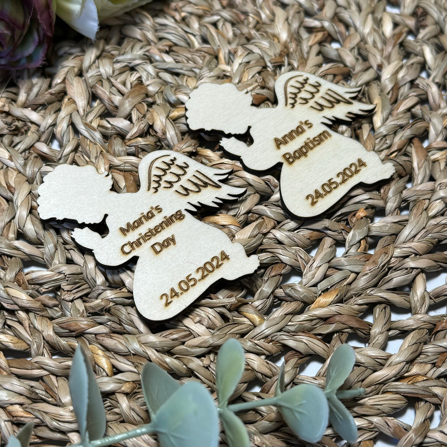 Personalised Christening Day Magnets, Baptism, Holy Communion