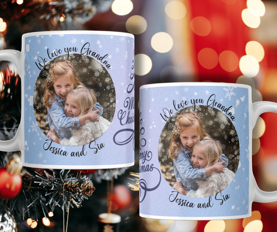 Personalised Christmas Mug With Pictures