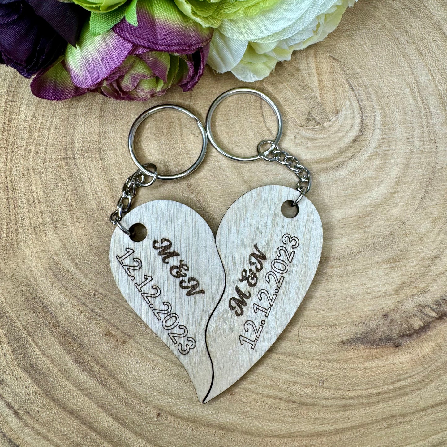 Personalised Wooden Keyrings