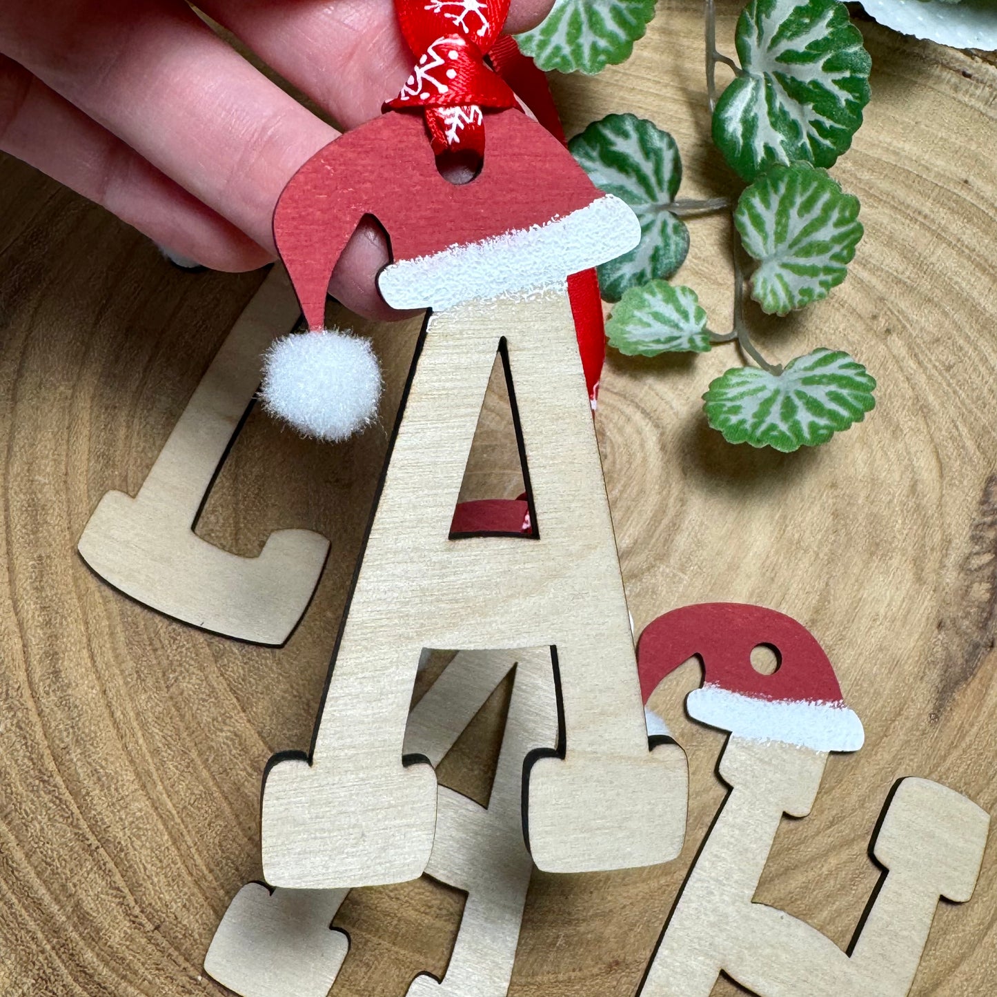 Hanging Christmas Tree Letters