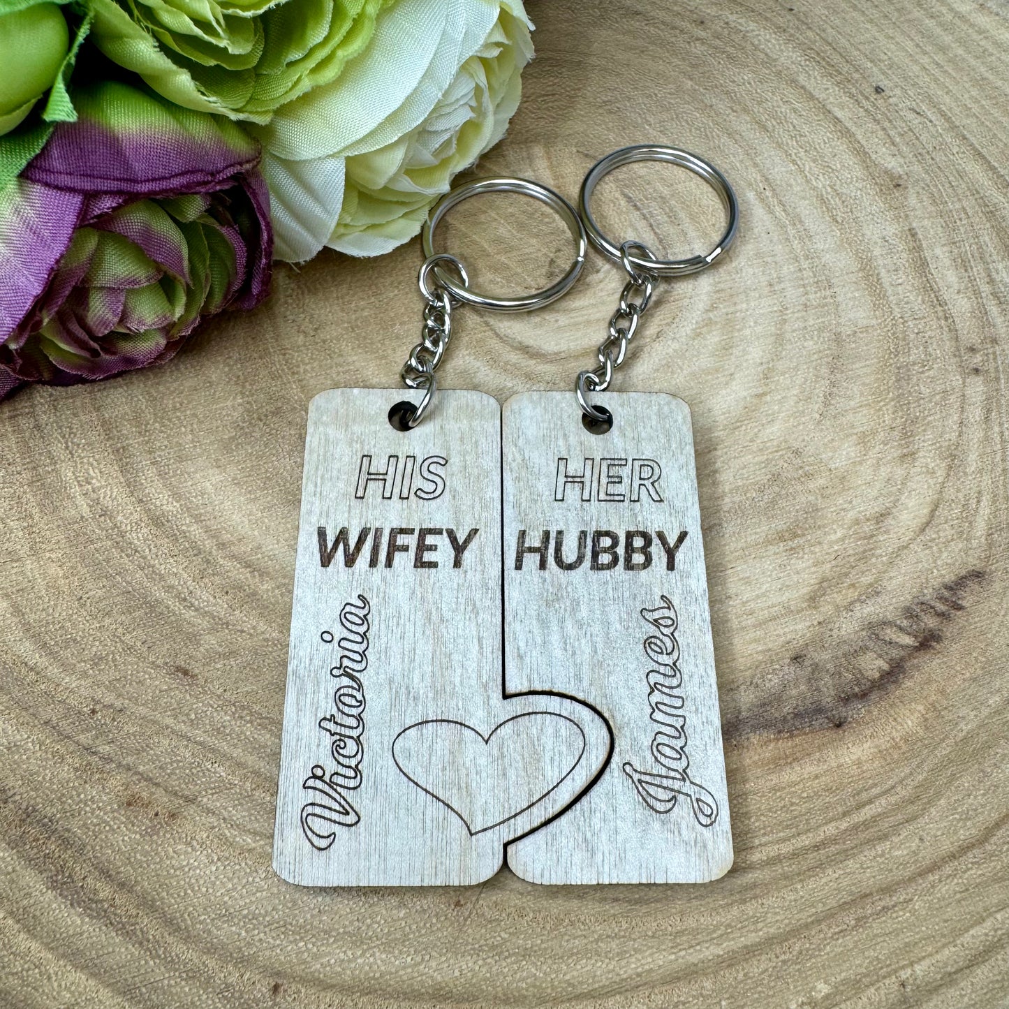 Personalised Wooden Keyrings