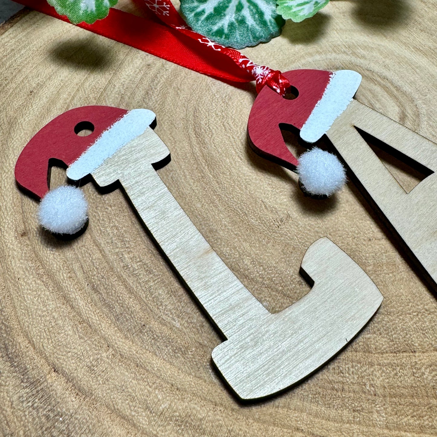 Hanging Christmas Tree Letters