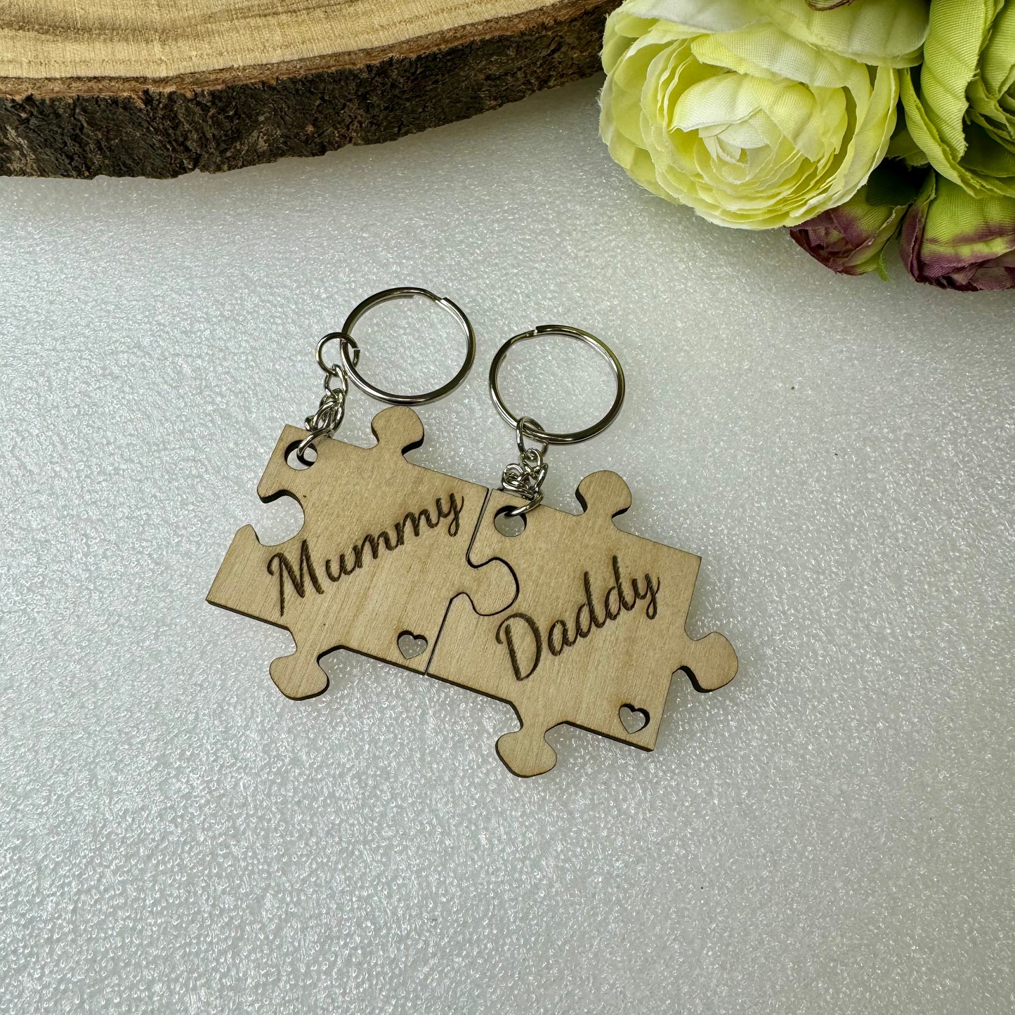 Personalised Couples Keyring Puzzle