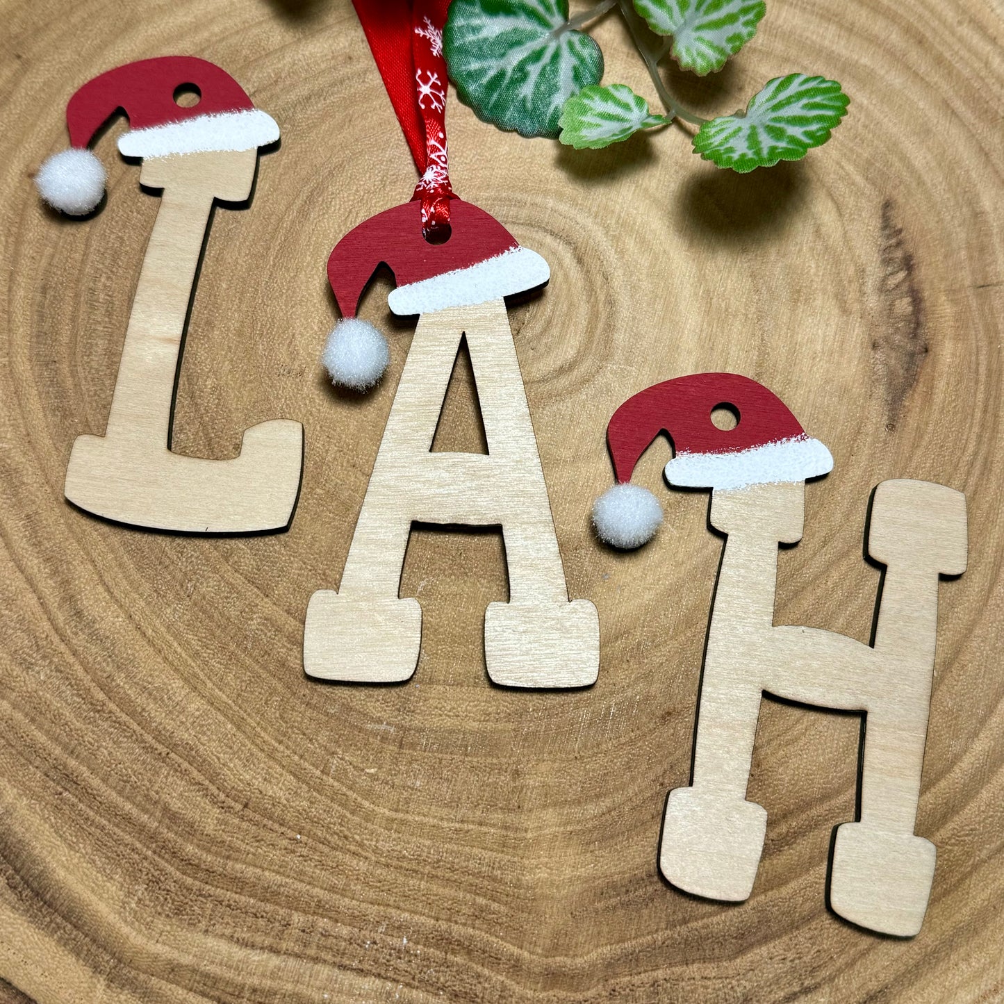 Hanging Christmas Tree Letters
