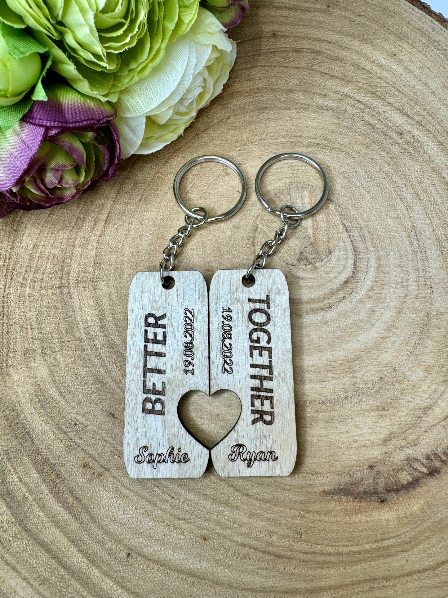 Personalised Wooden Keyrings