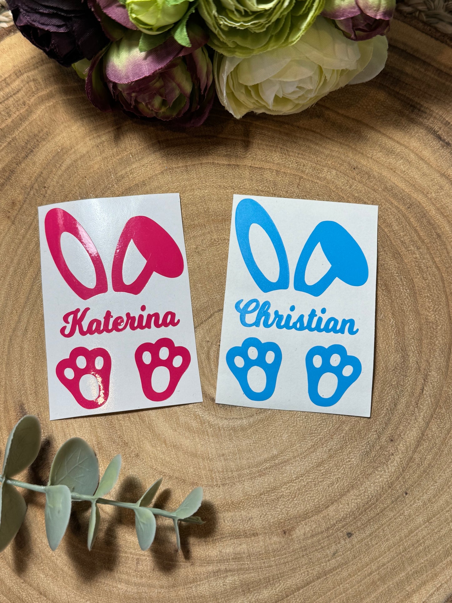Easter Bunny Ears Vinyl Decal Stickers
