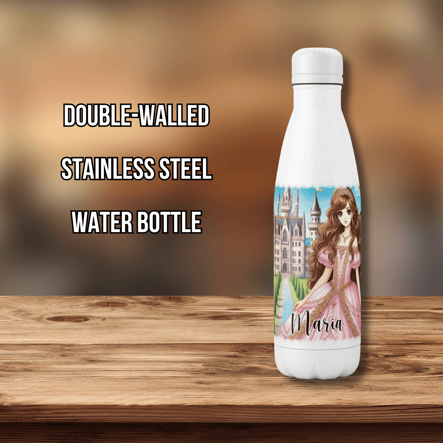 Personalised Water Bottle Princess