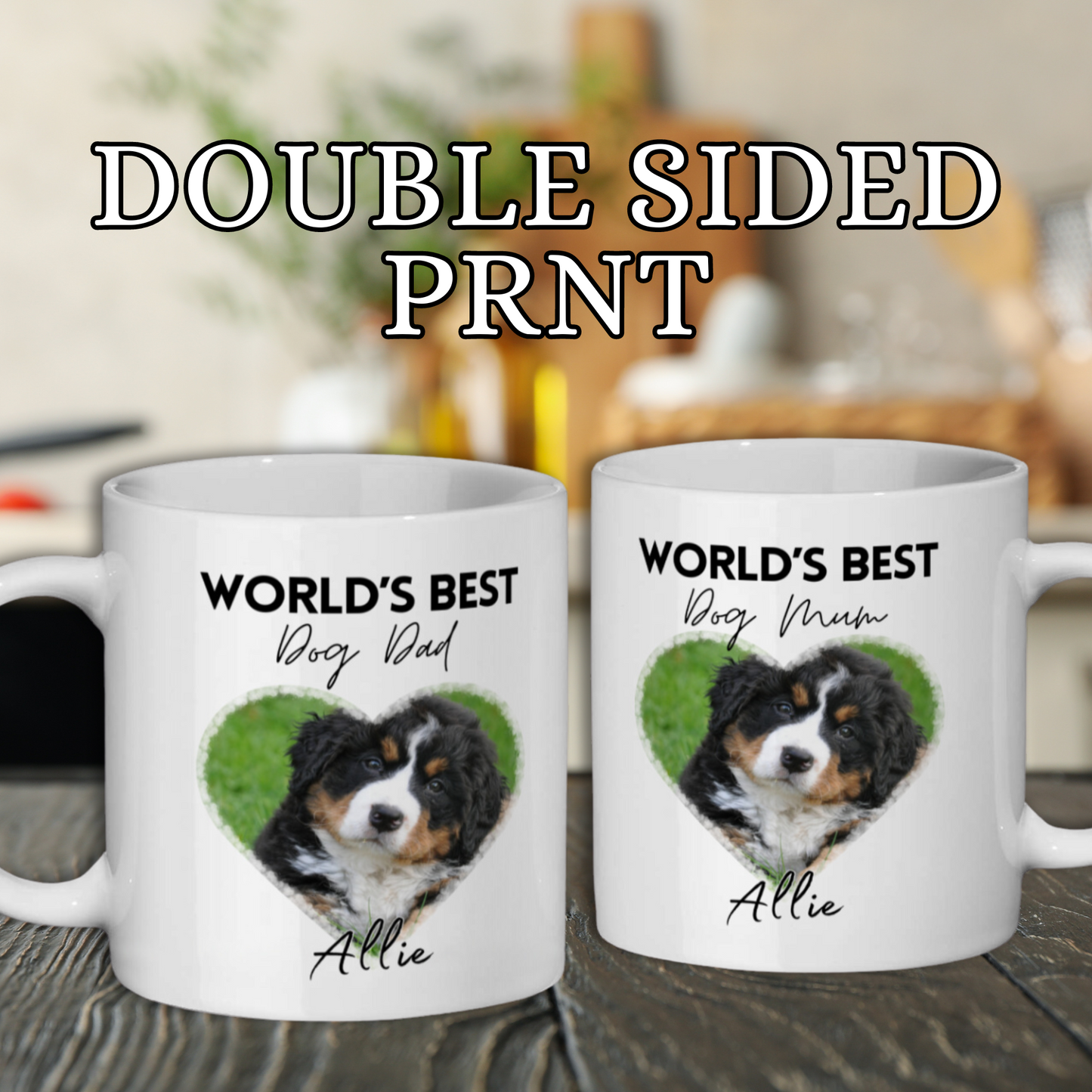 World's Best Dog Mum / Dad Mug with Picture