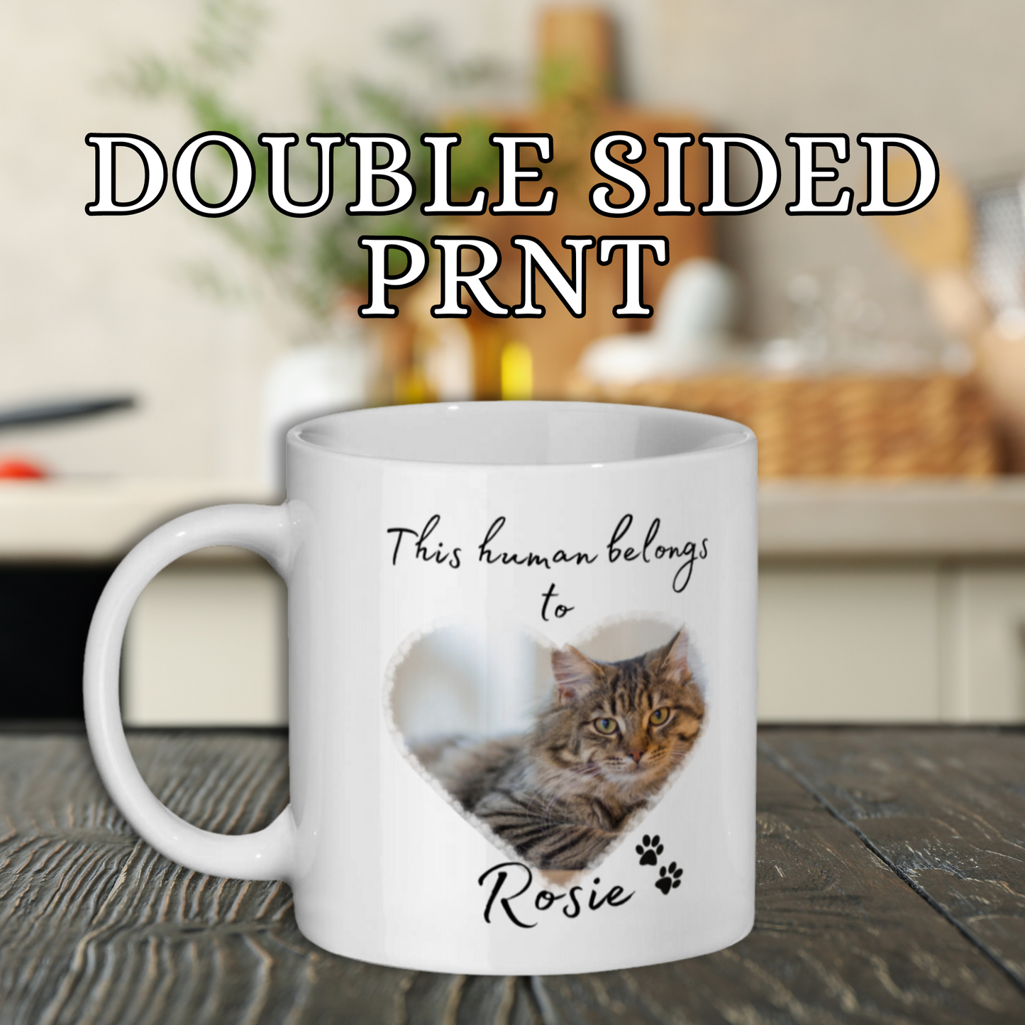 This Human Belongs to... Mug with Picture