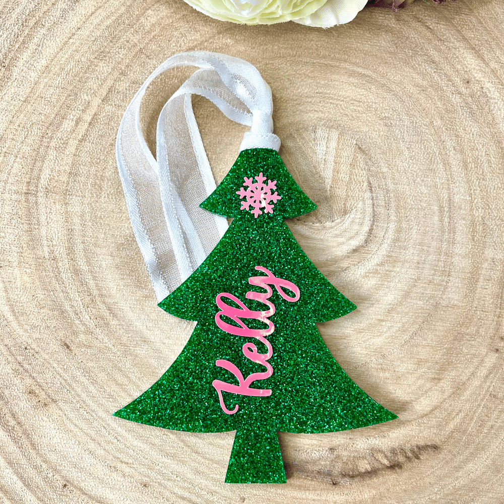 Personalised Christmas Place Settings, Custom Table Setting Names, Gift Bag Tags