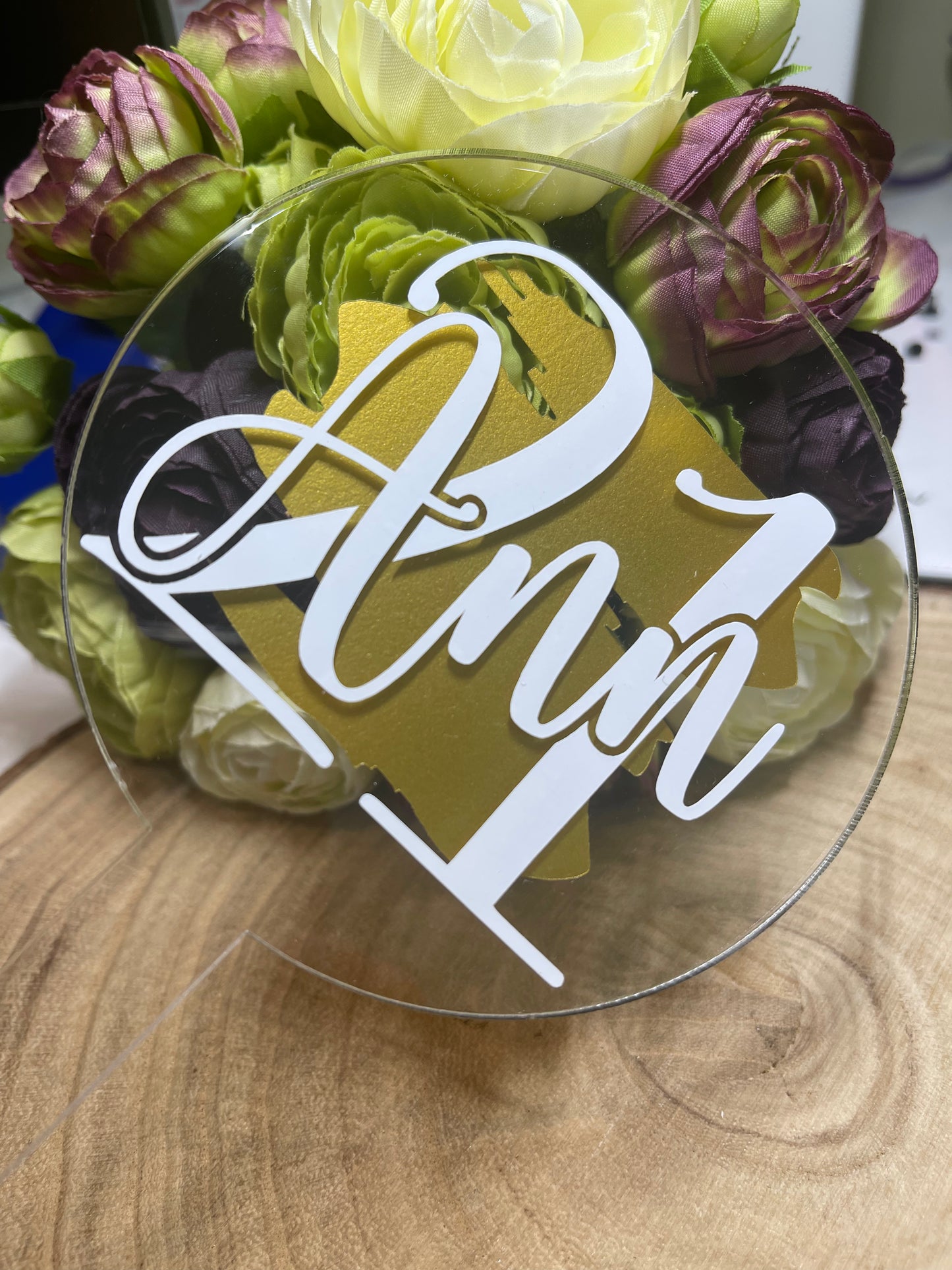 Personalised Acrylic Cake Topper