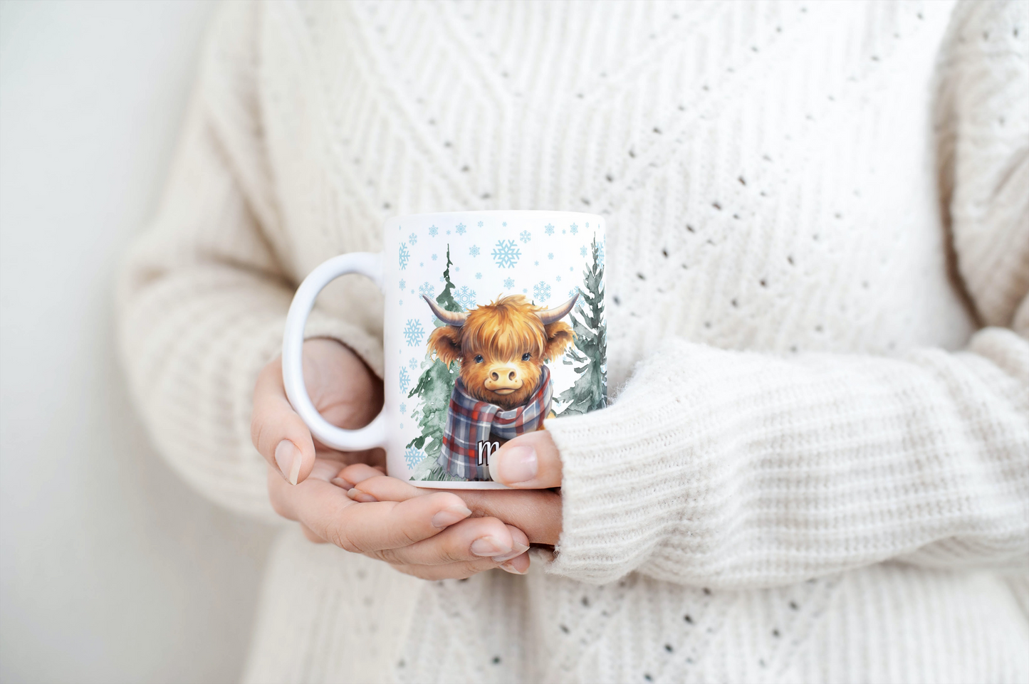 Highland Cow Christmas Mug