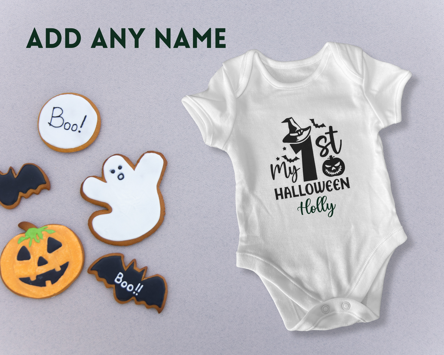 Personalised First Halloween Day Bodysuit
