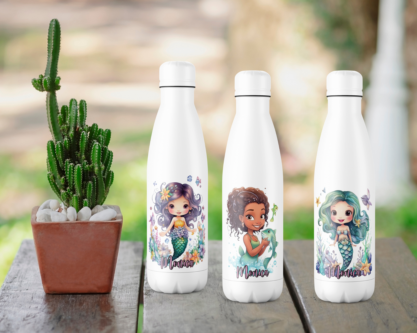 Personalised Water Bottle Mermaid