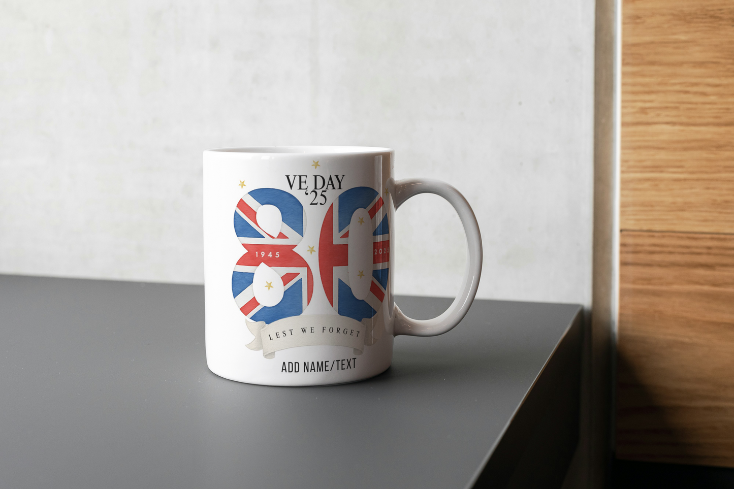 Personalised VE Day 80th Anniversary Mug