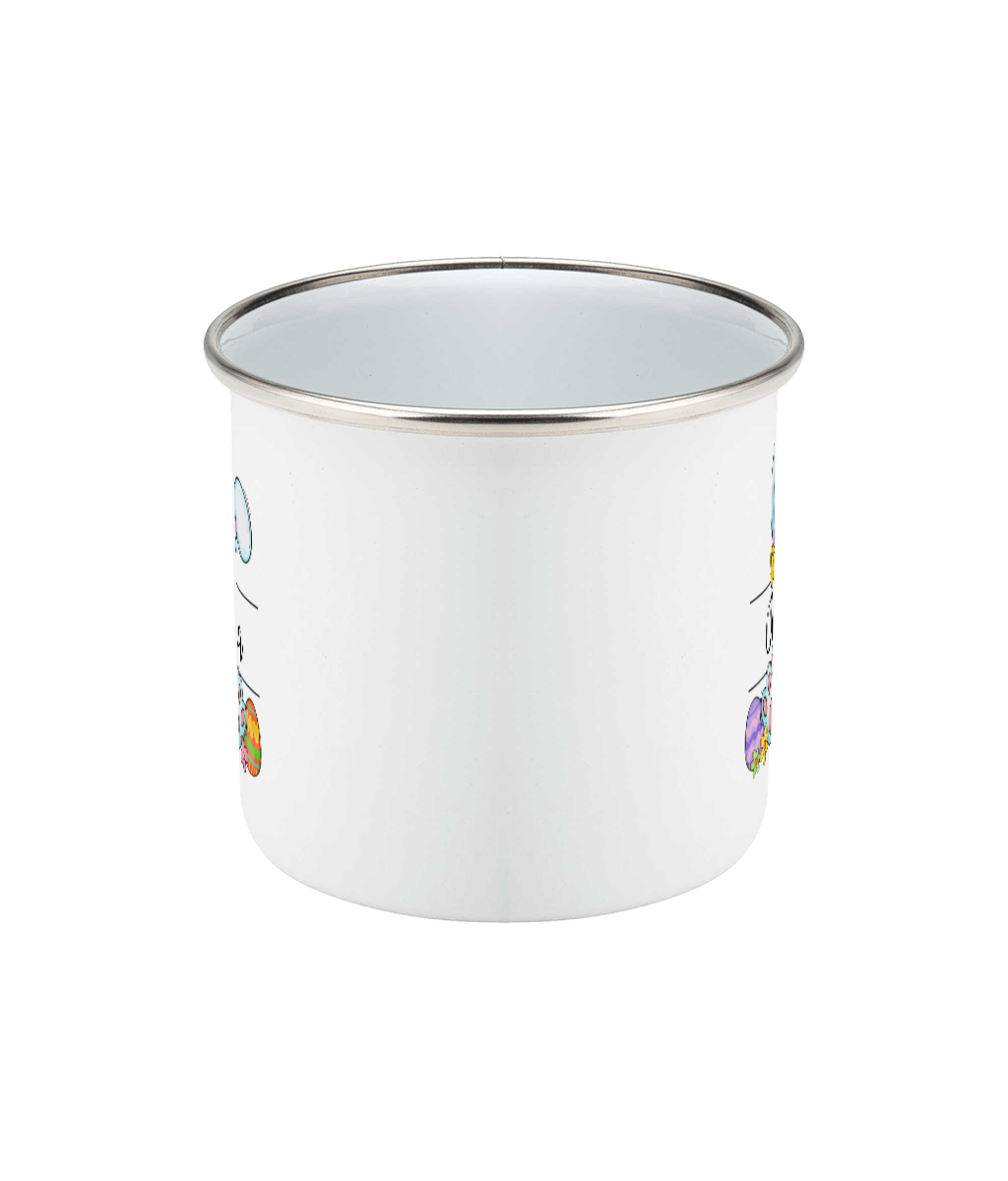 Personalised Easter Enamel Mug