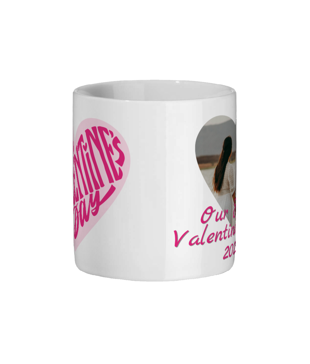 Valentine's Day Mug With Picture and a Matching coaster