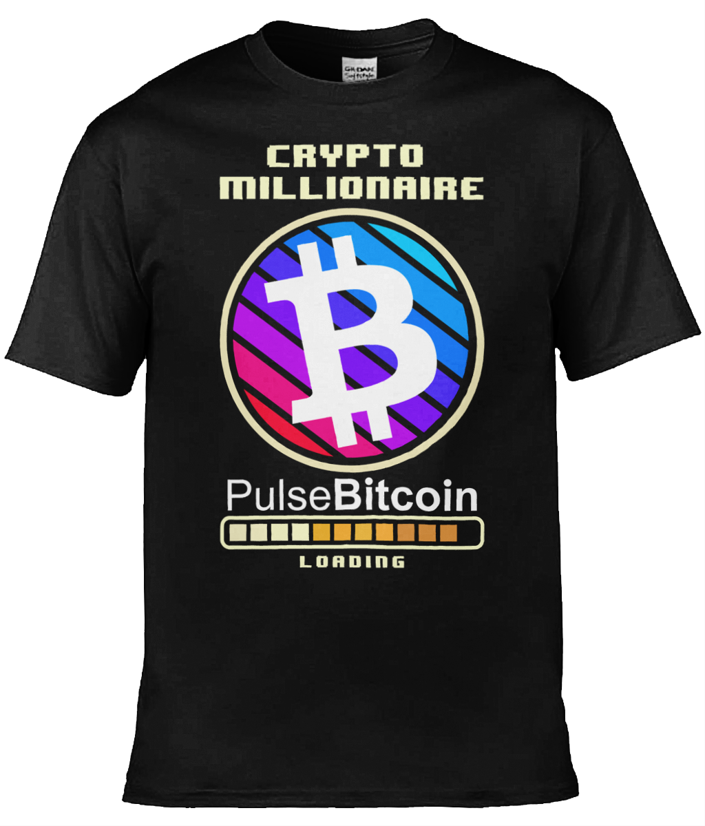 Crypto Millionaire T-shirt, PulseBitcoin Unisex T-shirt
