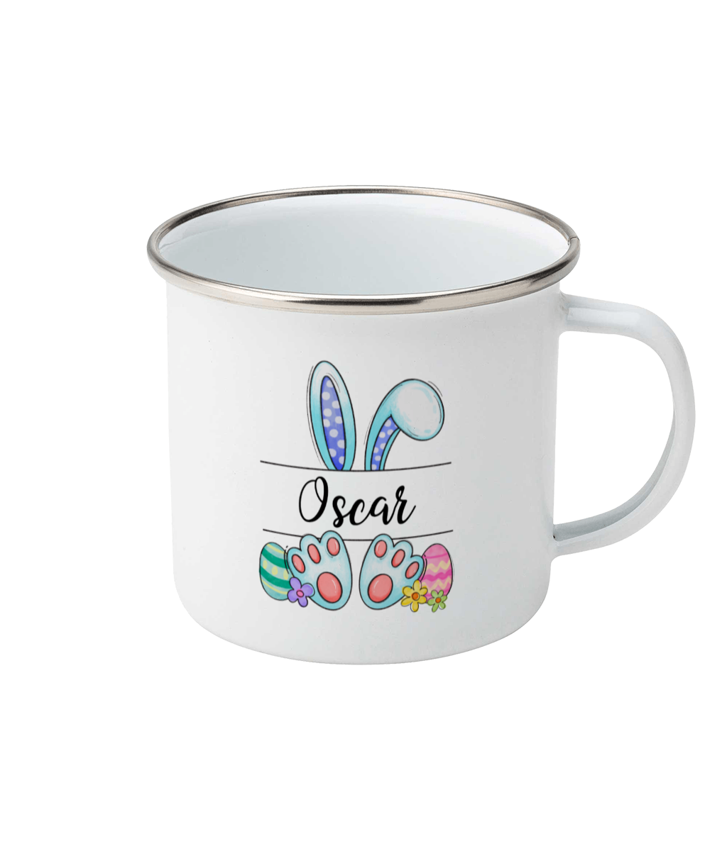 Personalised Easter Enamel Mug