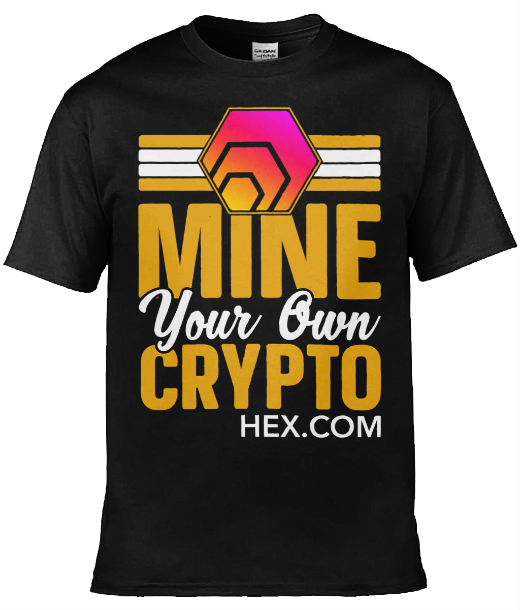 Mine Your Own Crypto T-shirt, HEX Unisex T-shirt