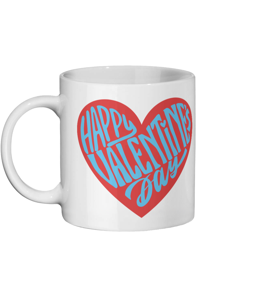 Valentine's Day Mug With Picture and a Matching coaster