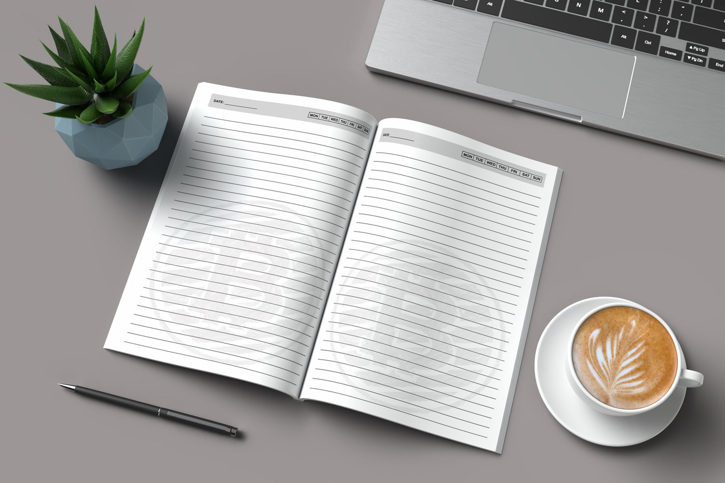 Bitcoin Notebook and Weekly Planner, Money For Smart People Journal