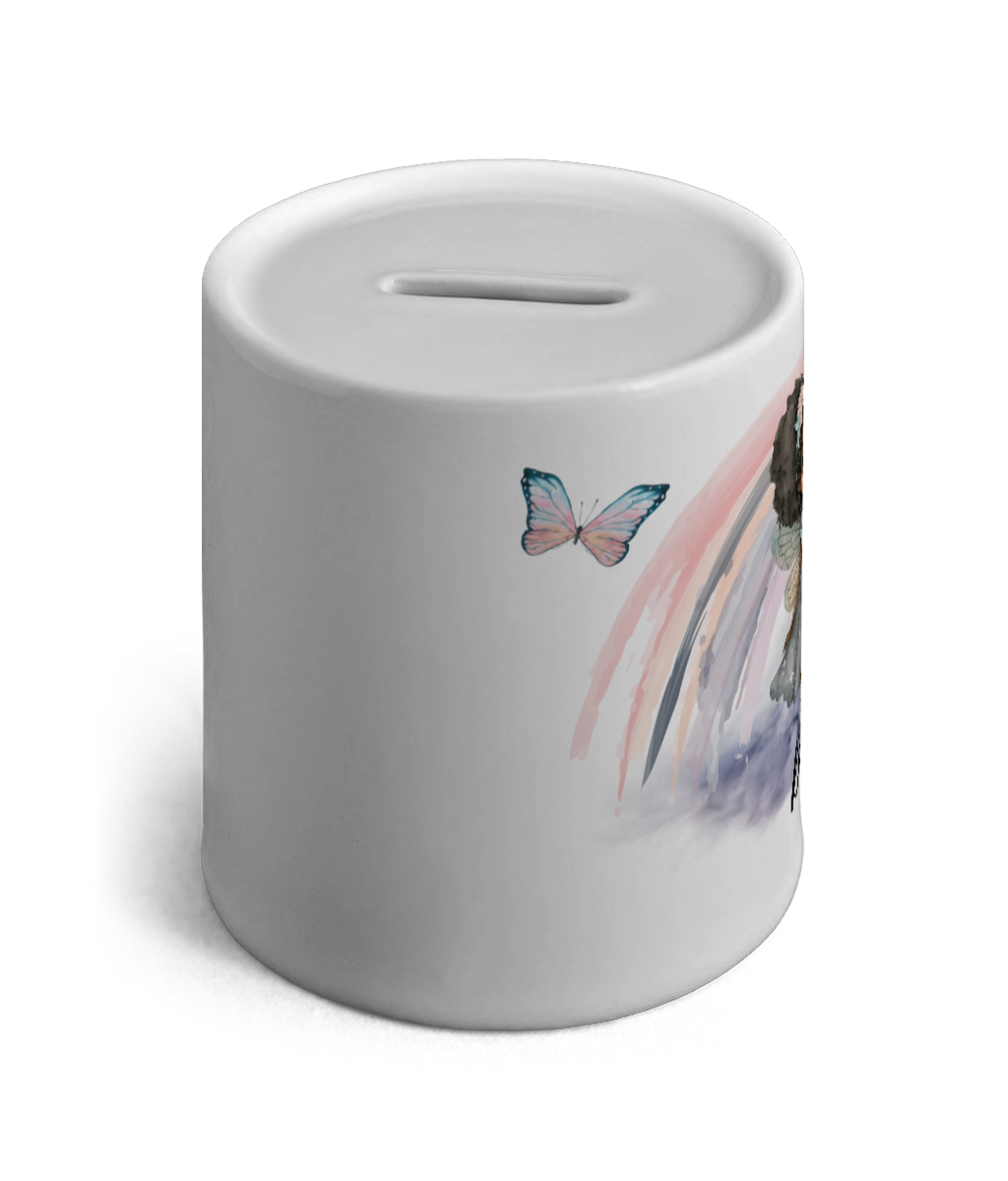 Personalised Ceramic Money Box Fairy