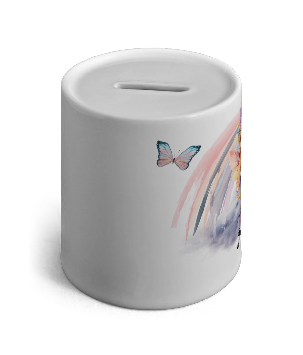 Personalised Ceramic Money Box Fairy