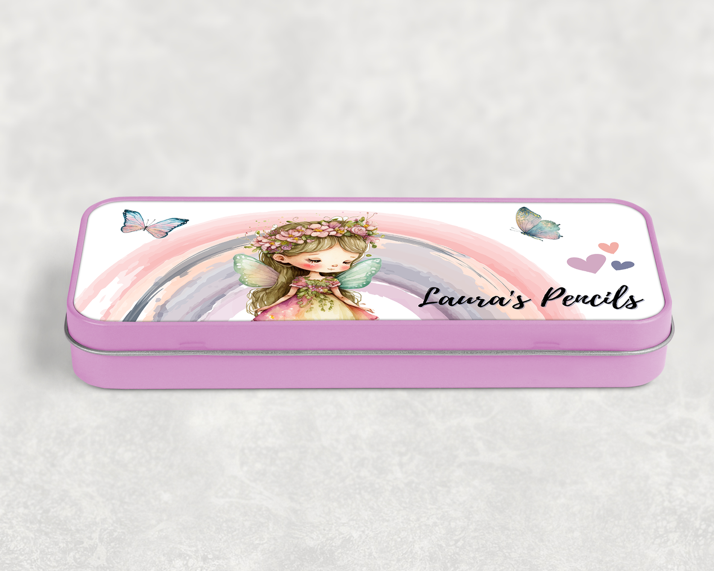 Personalised Fairy Pencil Case Tin