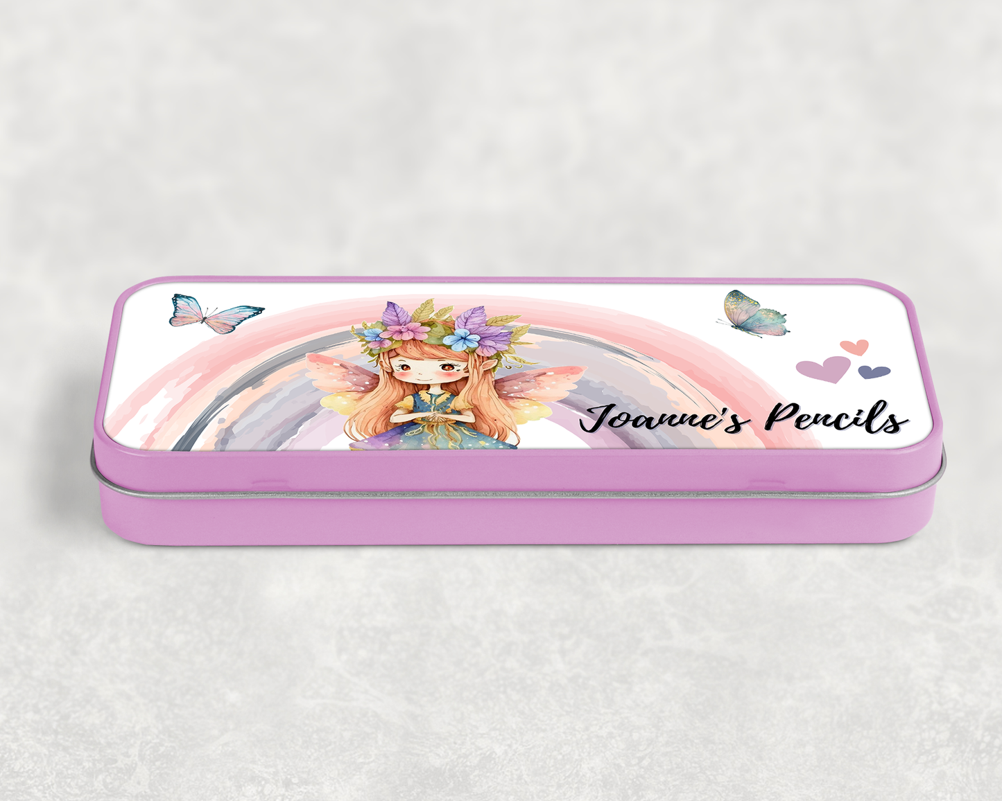 Personalised Fairy Pencil Case Tin