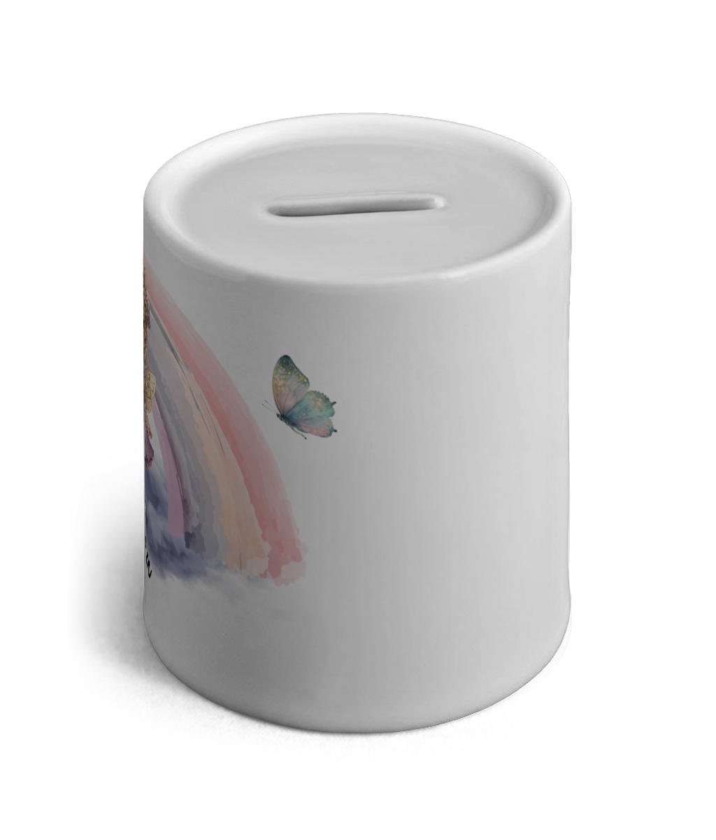 Personalised Ceramic Money Box Fairy