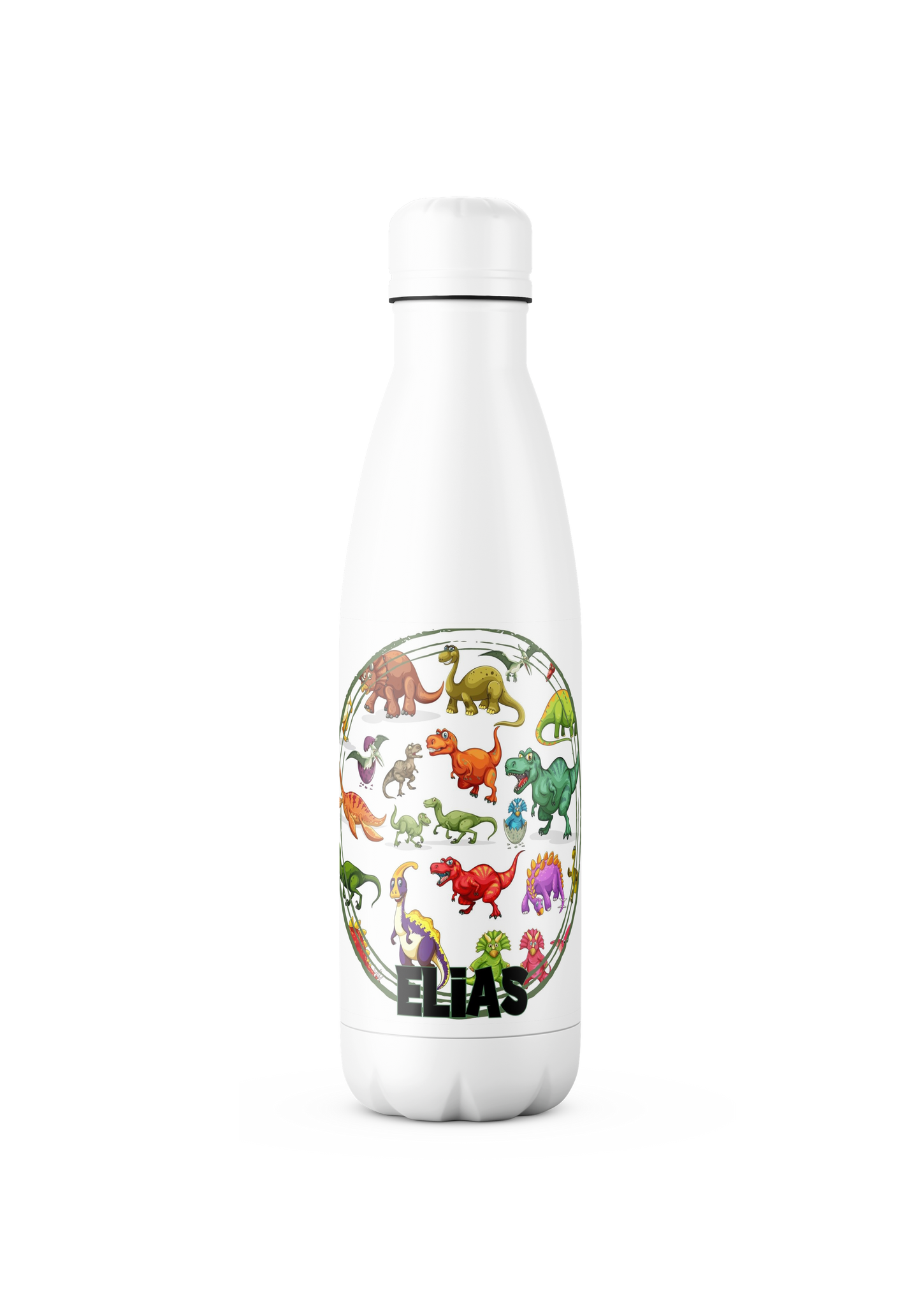 Personalised Watter Bottle Dinosaurs