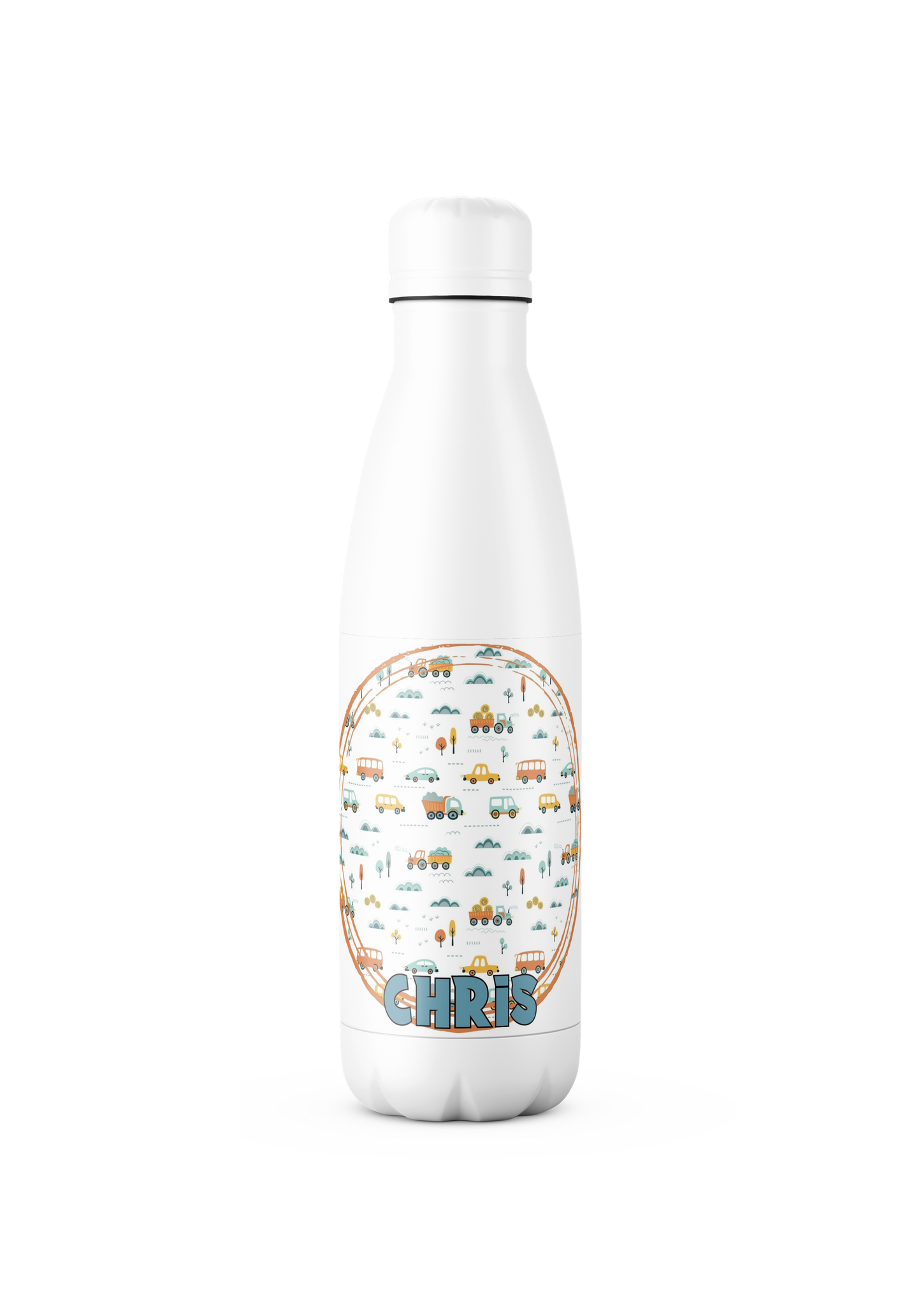 Personalised Water Bottle Cars