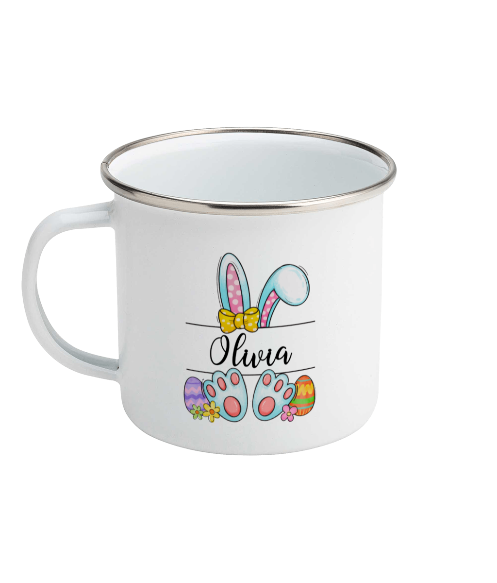 Personalised Easter Enamel Mug