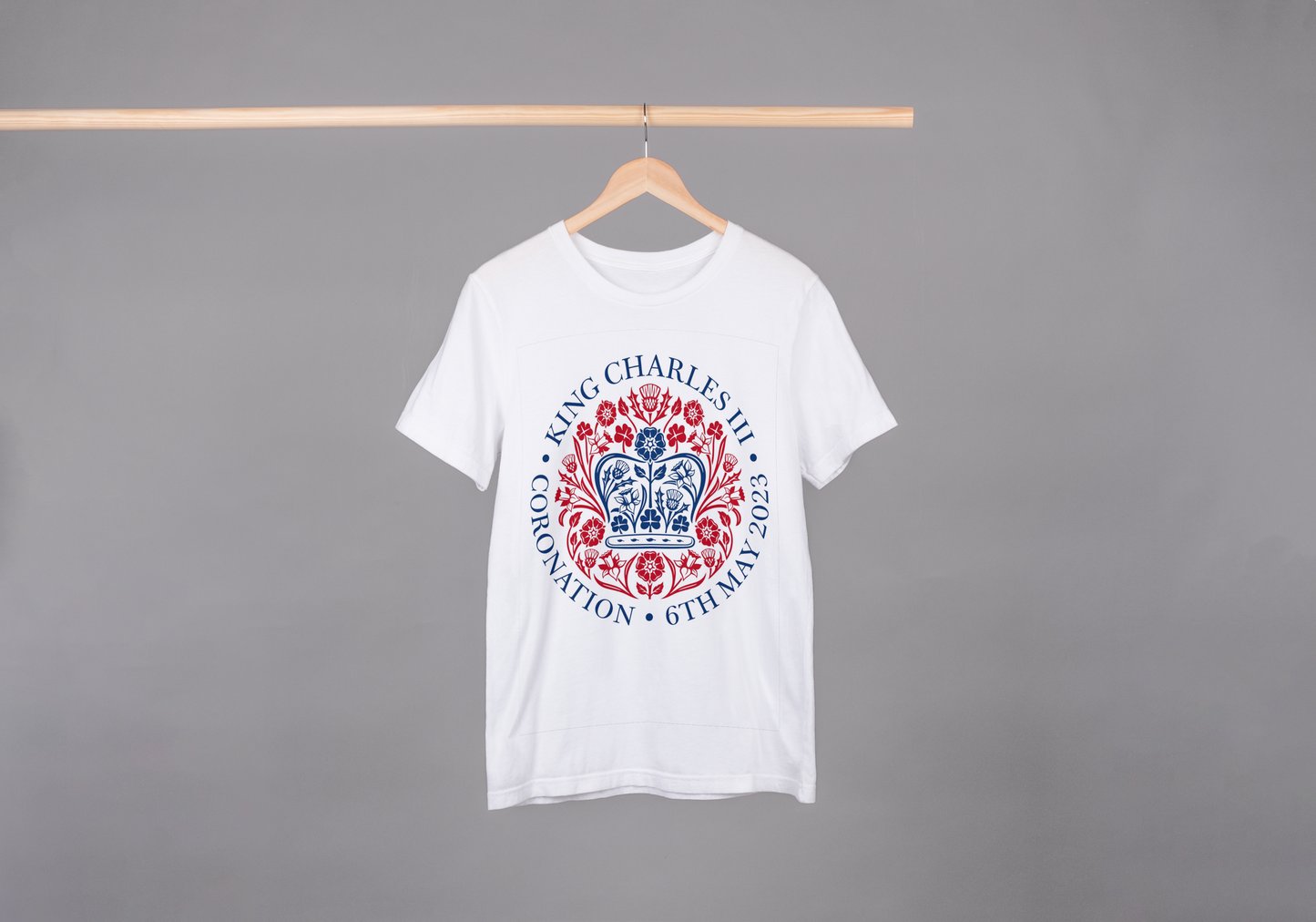 Coronation Day T-shirt for Men, The Official Emblem