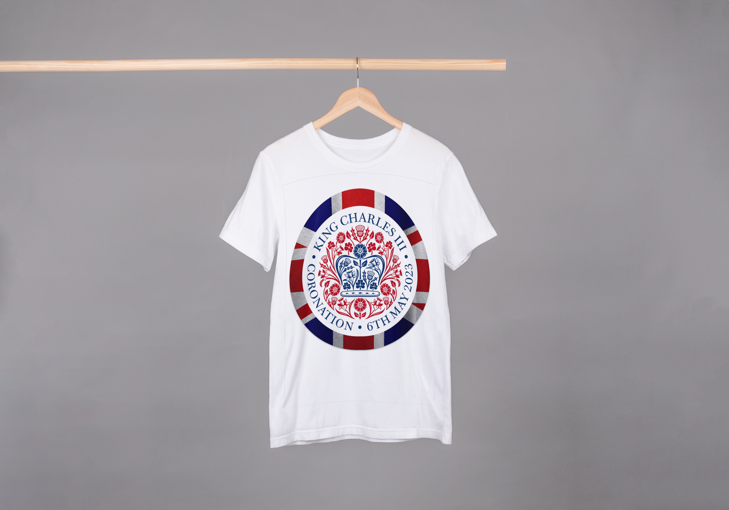 Coronation Day T-shirt for Men, The Official Emblem