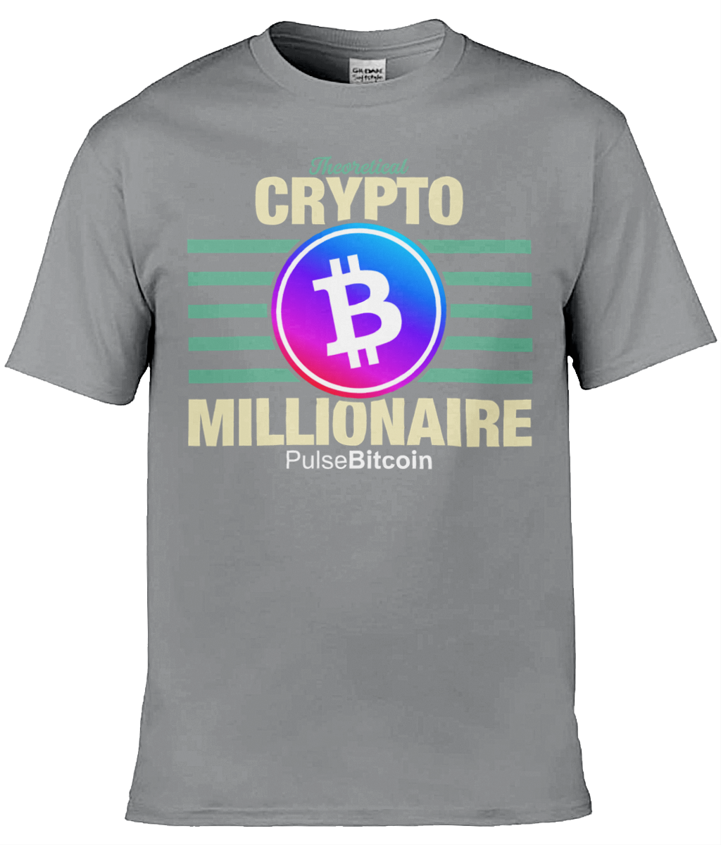 Theoretical Crypto Millionaire T-shirt, PulseBitcoin Unisex T-shirt