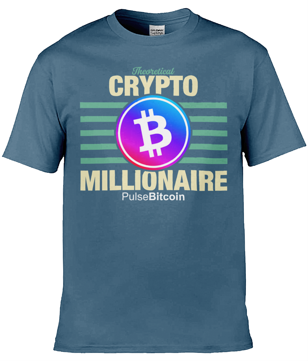 Theoretical Crypto Millionaire T-shirt, PulseBitcoin Unisex T-shirt