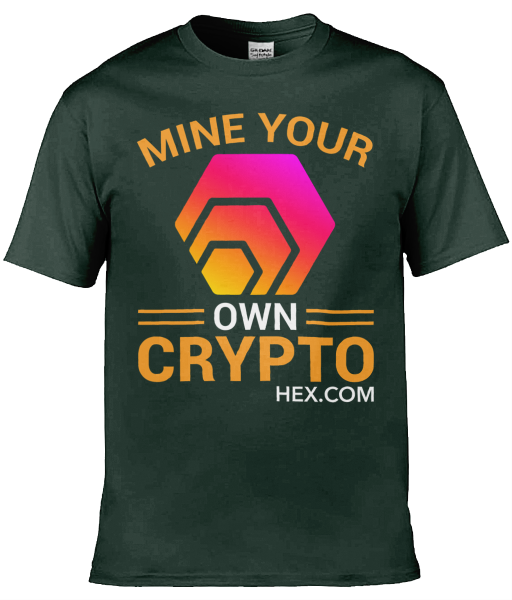 Mine Your Own Crypto T-shirt, HEX Unisex T-shirt