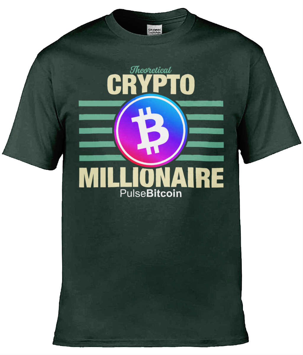 Theoretical Crypto Millionaire T-shirt, PulseBitcoin Unisex T-shirt