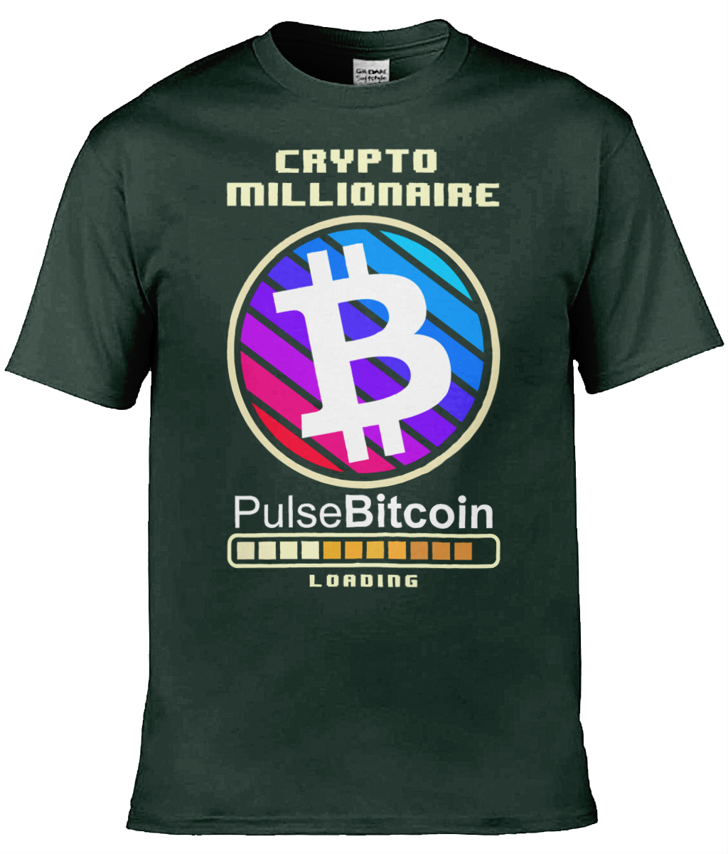 Crypto Millionaire T-shirt, PulseBitcoin Unisex T-shirt