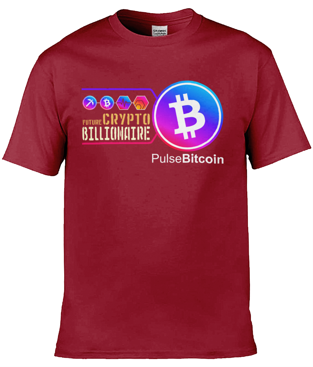 Crypto Billionaire T-shirt, PulseBitcoin Unisex T-shirt