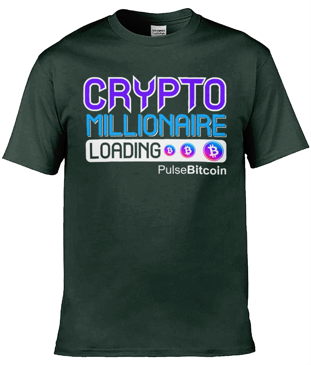 Crypto Millionaire T-shirt, PulseBitcoin Unisex T-shirt