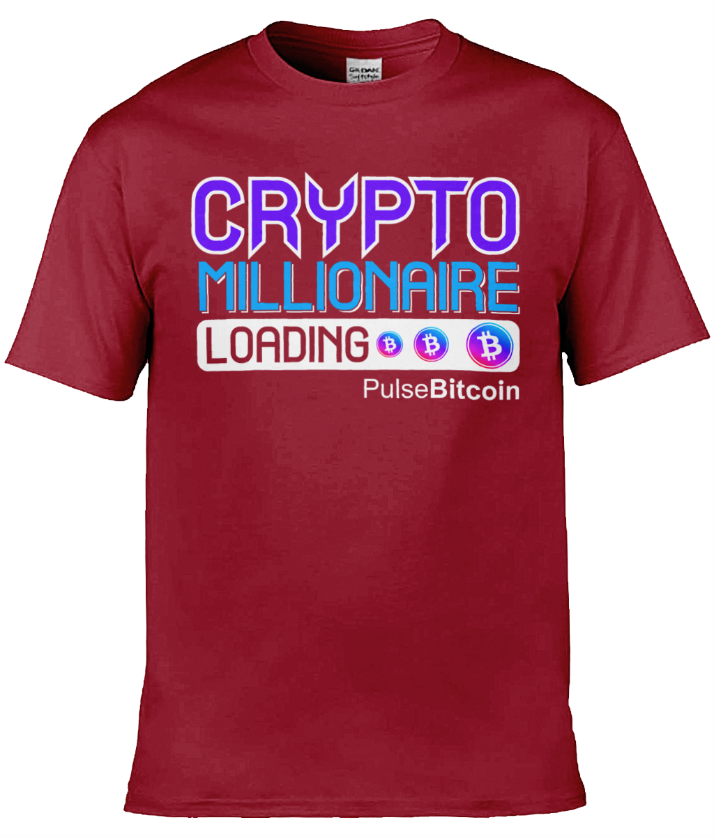 Crypto Millionaire T-shirt, PulseBitcoin Unisex T-shirt