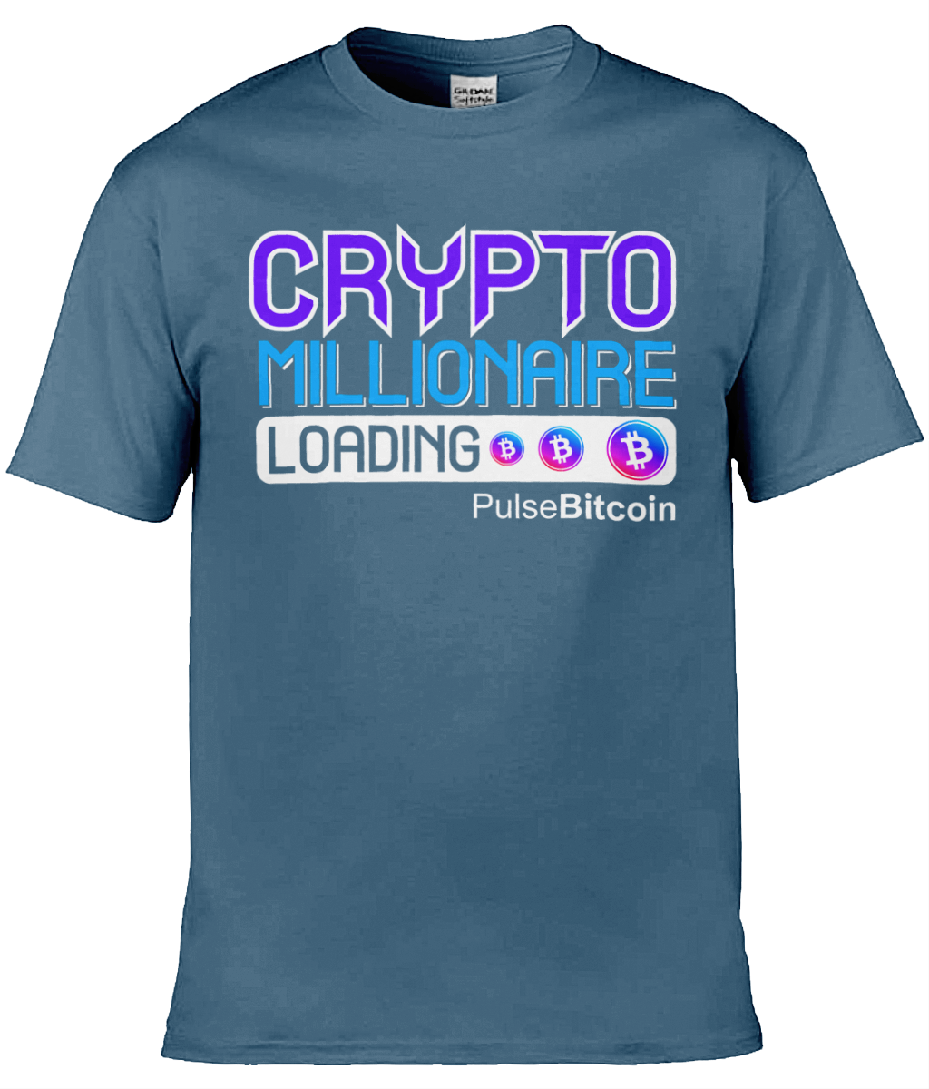 Crypto Millionaire T-shirt, PulseBitcoin Unisex T-shirt