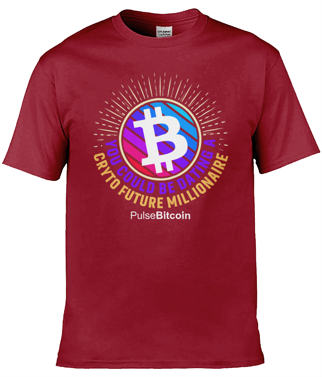 Dating a Crypto Millionaire T-shirt, PulseBitcoin Unisex T-shirt