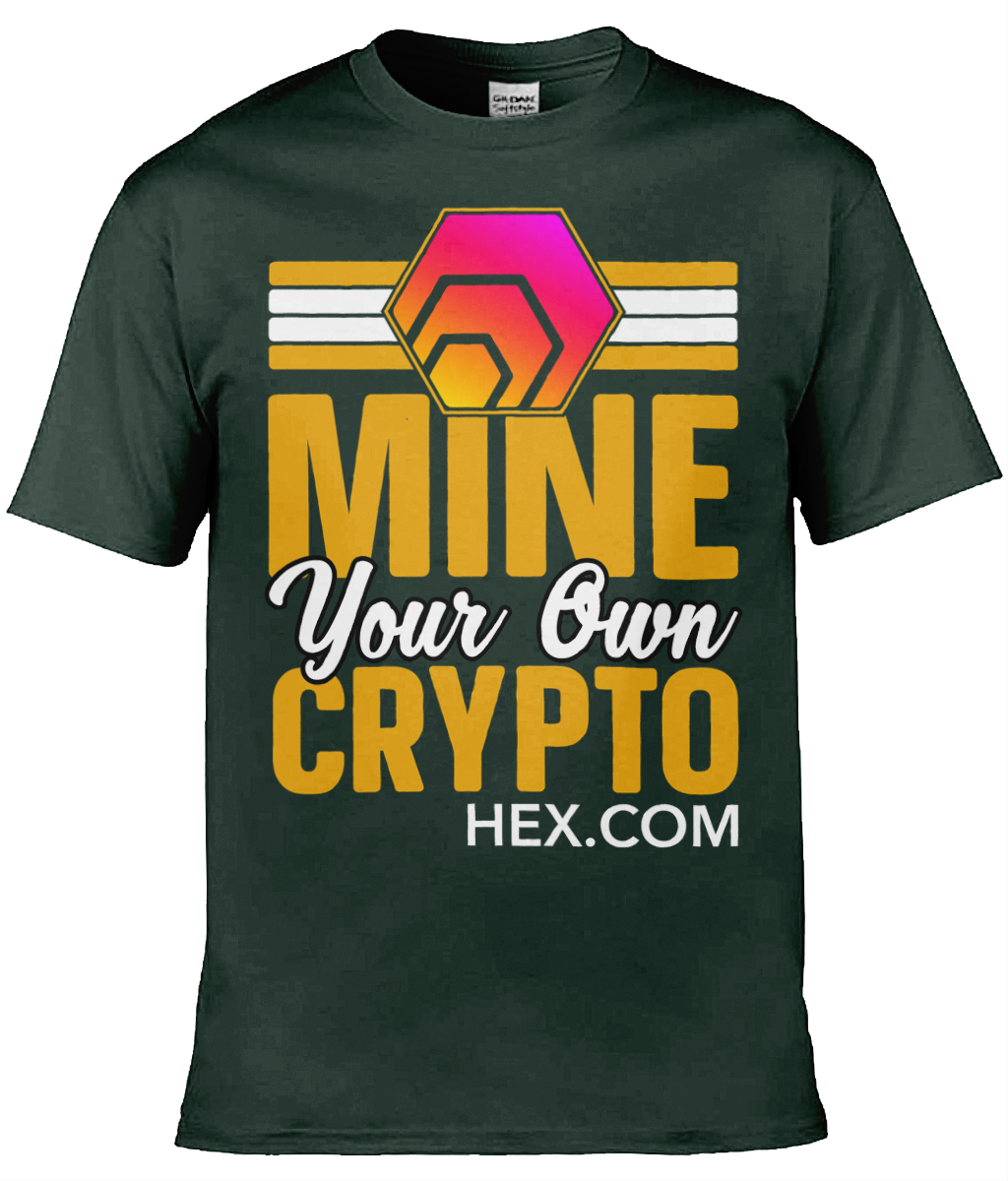 Mine Your Own Crypto T-shirt, HEX Unisex T-shirt