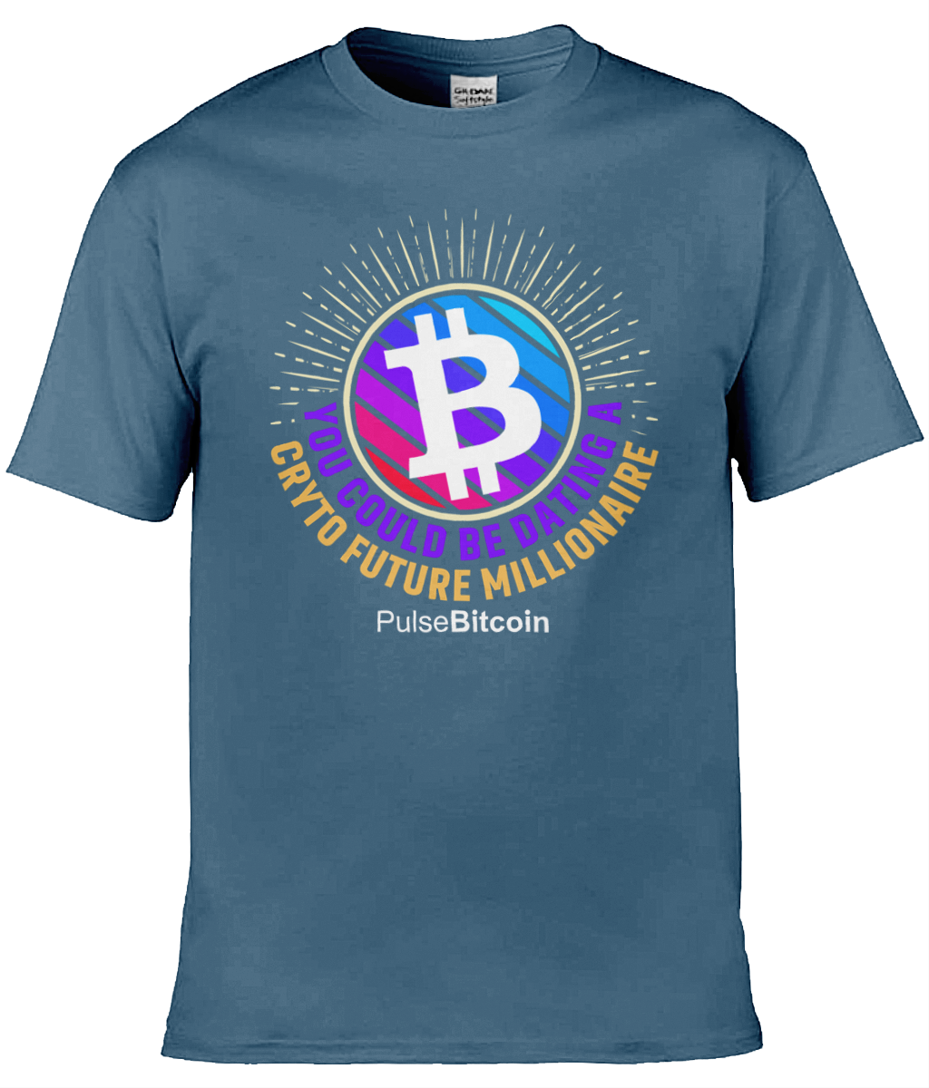 Dating a Crypto Millionaire T-shirt, PulseBitcoin Unisex T-shirt