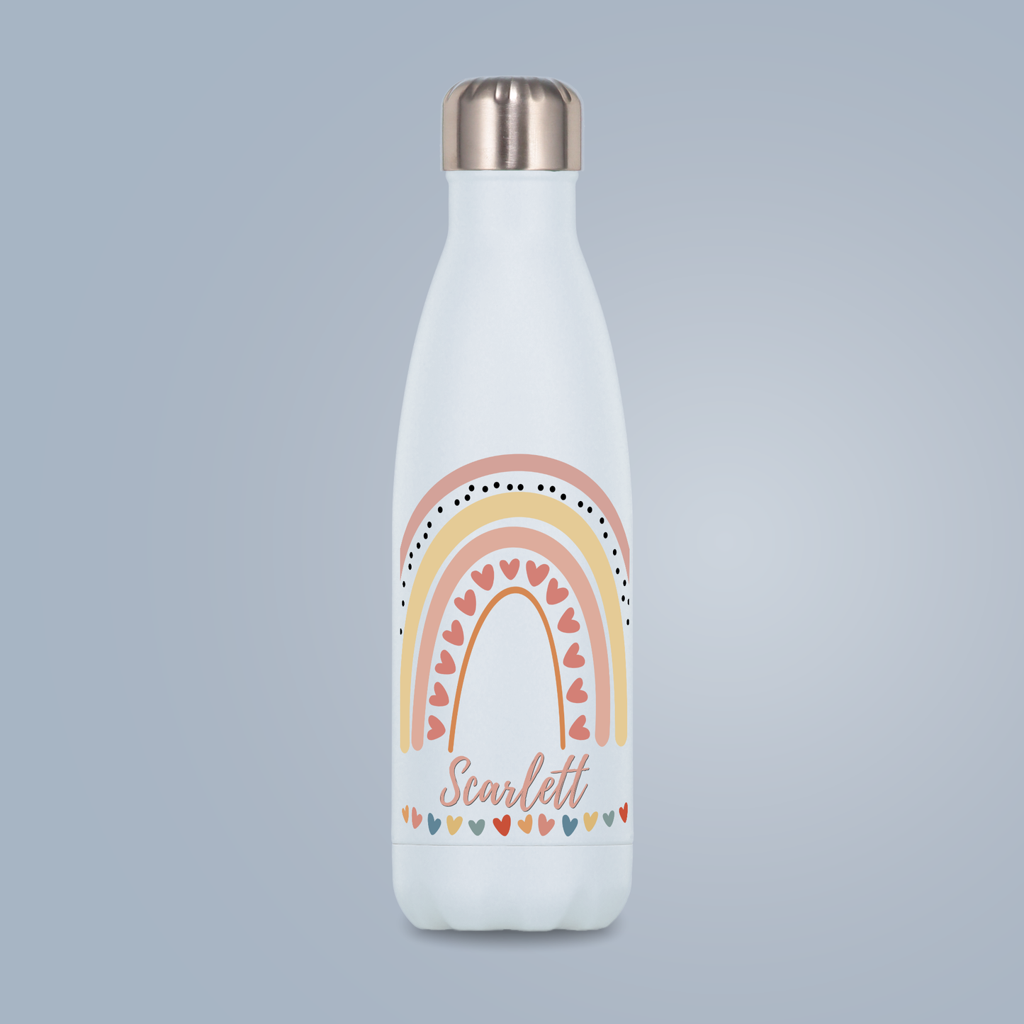 Personalised Watter Bottle Rainbow